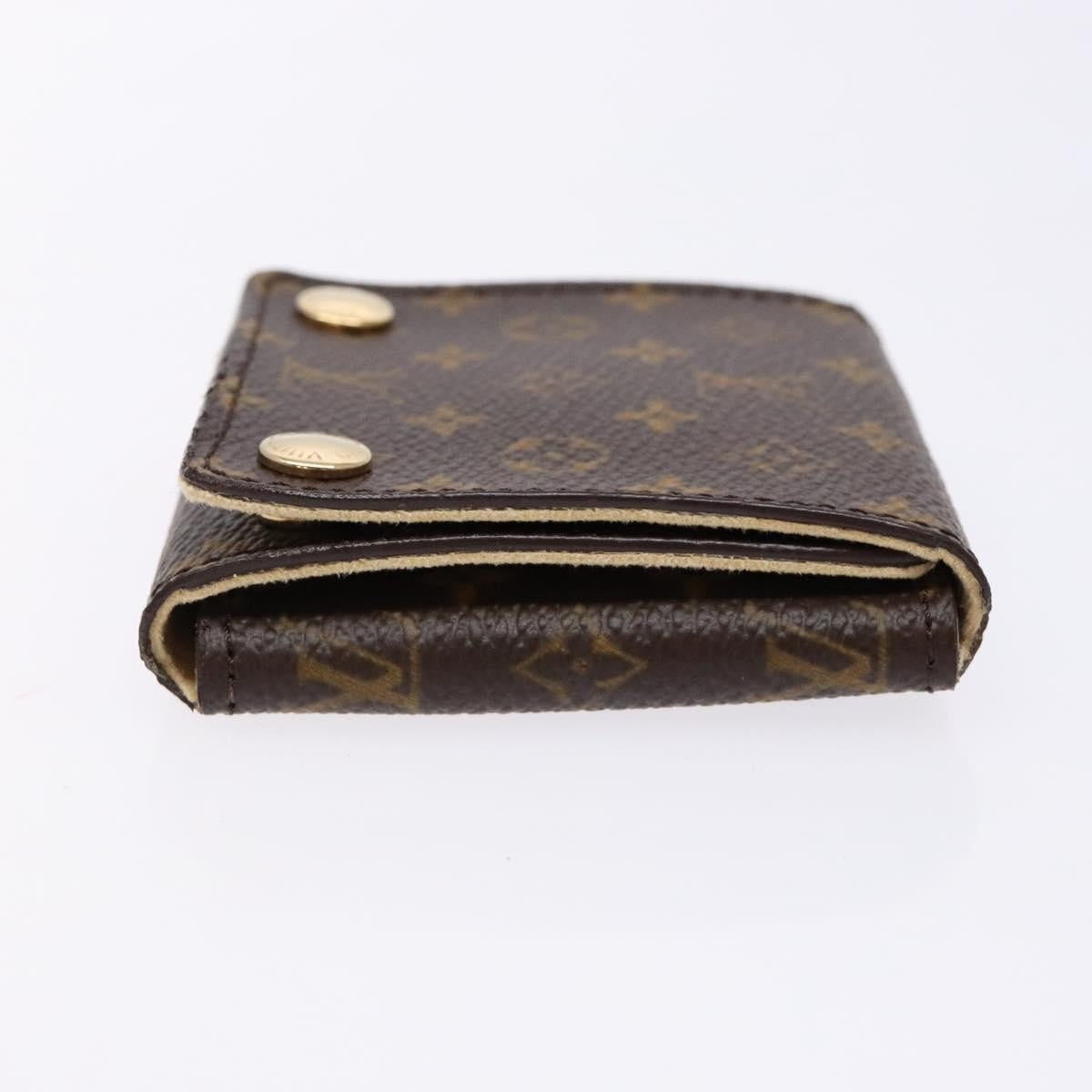 Louis Vuitton Case Jewelry Box Canvas Brown Canvas Wallets Accessory (Authentic Pre-Loved)