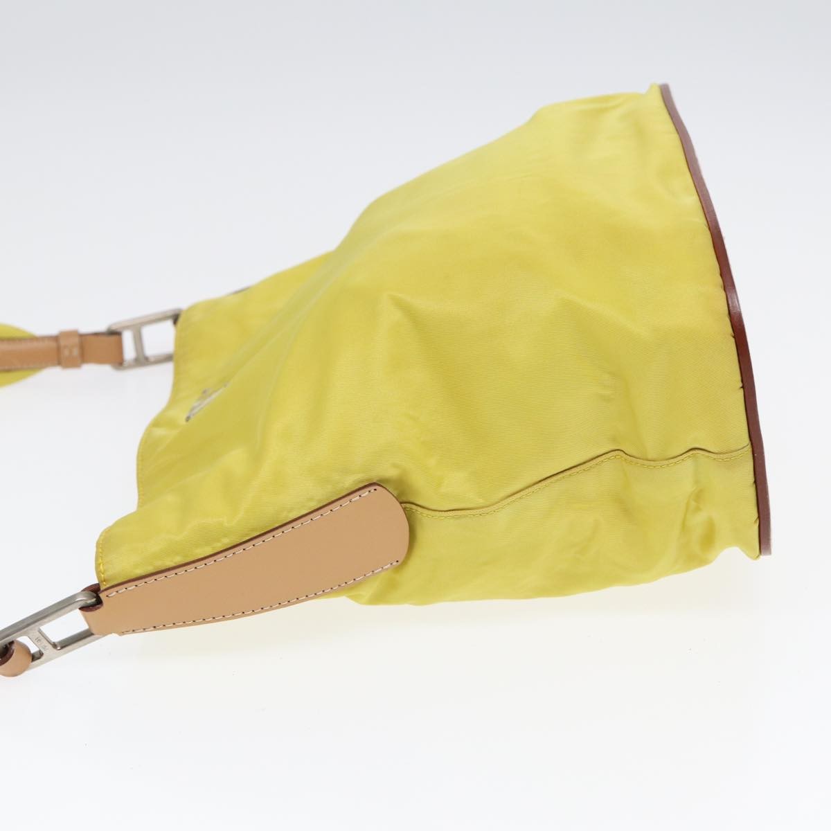 Prada Vintage Shoulder Bag Tessuto Yellow Nylon Shoulder Bag Bag (Authentic Pre-Loved)