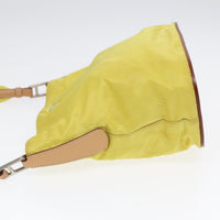 Prada Vintage Shoulder Bag Tessuto Yellow Nylon Shoulder Bag Bag (Authentic Pre-Loved)