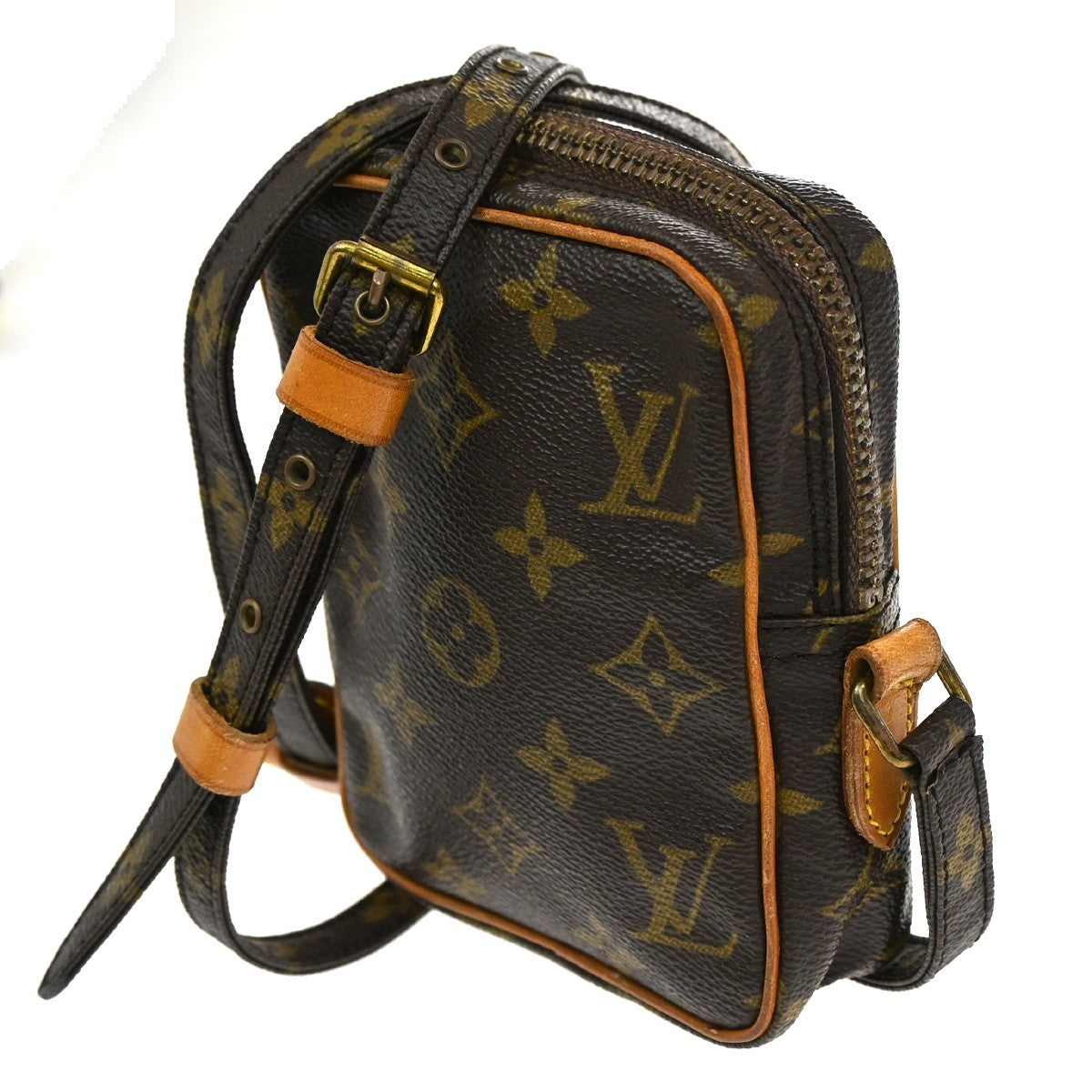 Louis Vuitton Danube Handbag Monogram Canvas Brown Canvas Clutche & Pouche Bag (Authentic Pre-Loved)