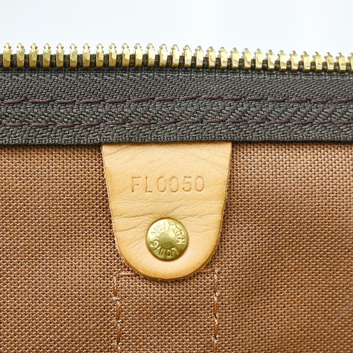Louis Vuitton Keepall Bag Monogram Canvas Brown Canvas Travel Bag Bag (Pre-Loved)