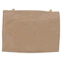 Chanel Chanel Flap Chain Shoulder Bag Leather Beige Leather Shoulder Bag Bag (Authentic Pre-Loved)