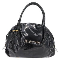 Salvatore Ferragamo Gancini Tote Patent Leather Black Patent_Leather Tote Bag Bag (Authentic Pre-Loved)