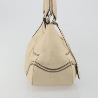 Prada Vintage Handbag Leather White Leather Handbag (Pre-Loved)