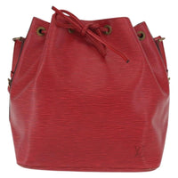 Louis Vuitton Petit Noe Handbag Epi Leather Red Leather Shoulder Bag Bag (Pre-Loved)