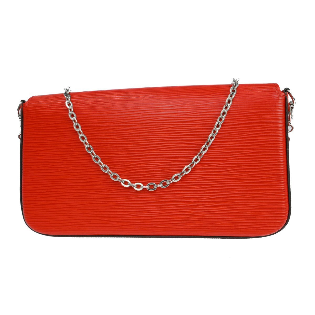 Louis Vuitton Louis Vuitton Felicie Pochette Epi Leather Red Leather Shoulder Bag Bag (Pre-Loved)