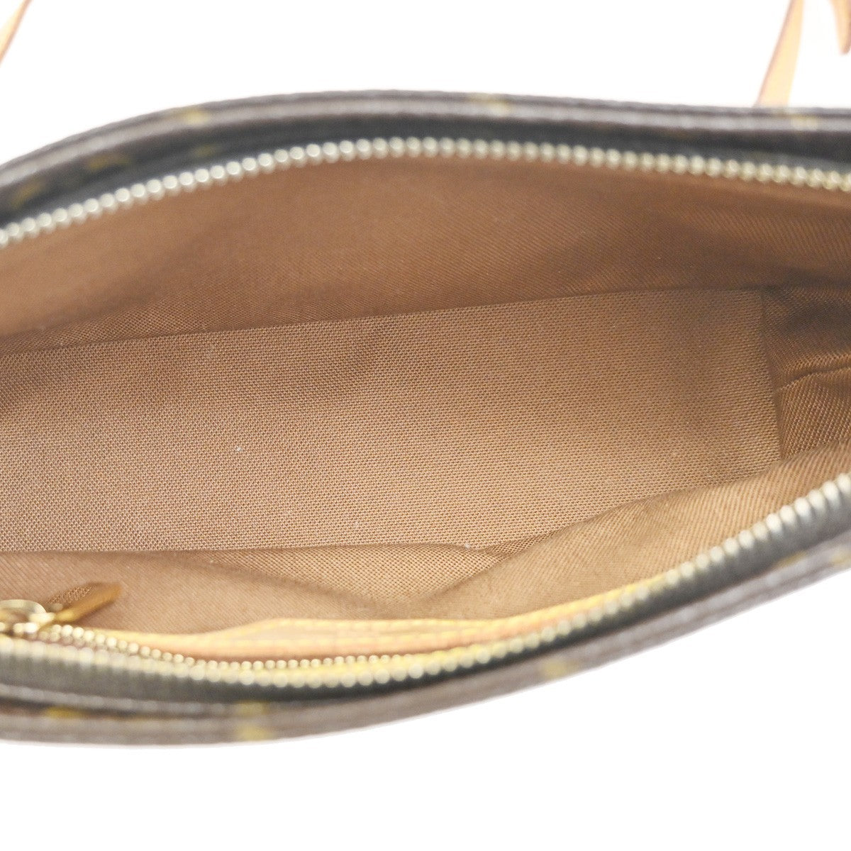 Louis Vuitton Trotteur Handbag Monogram Canvas Brown Canvas Shoulder Bag Bag (Authentic Pre-Loved)