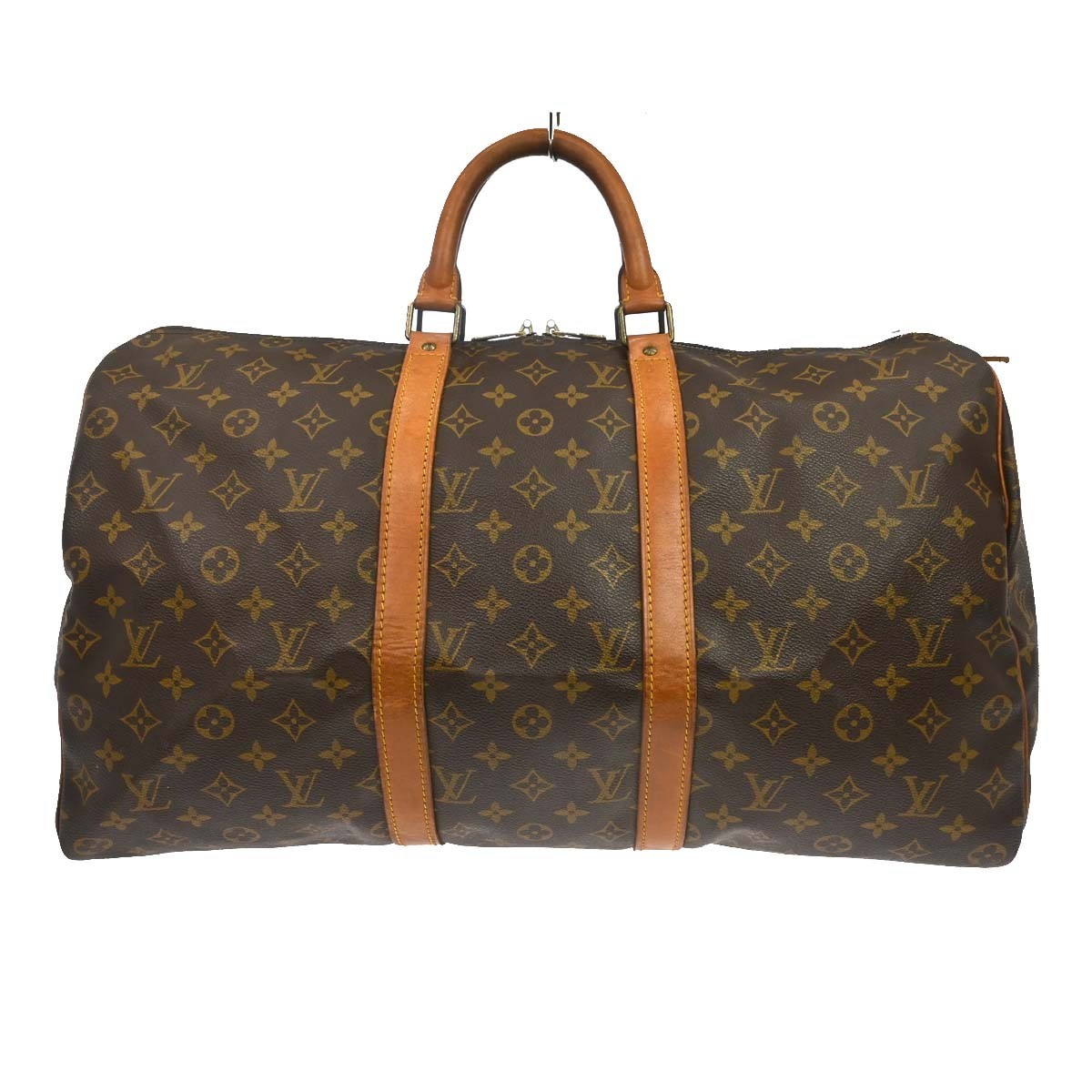 Louis Vuitton Keepall Bag Monogram Canvas Brown Canvas Travel Bag Bag (Authentic Pre-Loved)