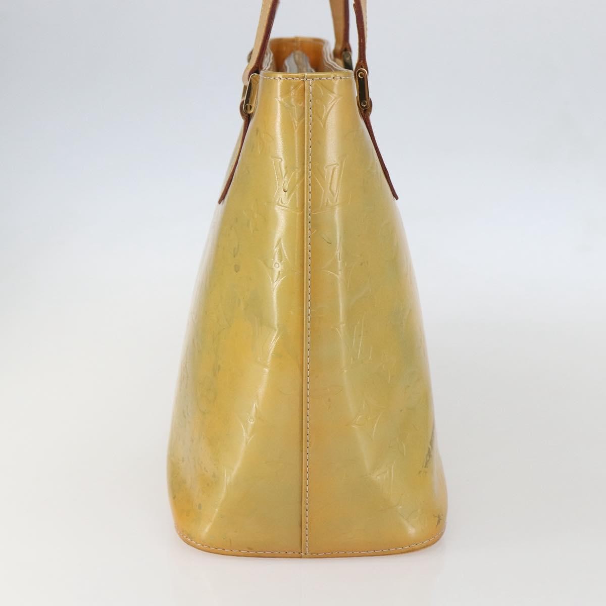 Louis Vuitton Houston Handbag Monogram Vernis Beige Patent_Leather Tote Bag Bag (Authentic Pre-Loved)