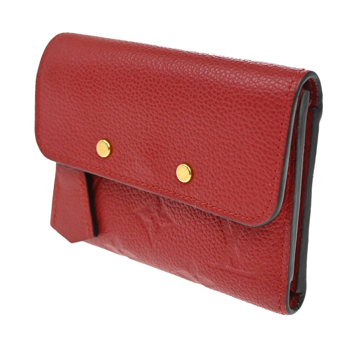 Louis Vuitton Pont Neuf Wallet Monogram Empreinte Leather Red Leather Wallets Accessory (Authentic Pre-Loved)