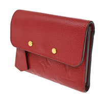 Louis Vuitton Pont Neuf Wallet Monogram Empreinte Leather Red Leather Wallets Accessory (Authentic Pre-Loved)