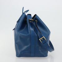 Louis Vuitton Petit Noe Handbag Epi Leather Blue Leather Shoulder Bag Bag (Pre-Loved)
