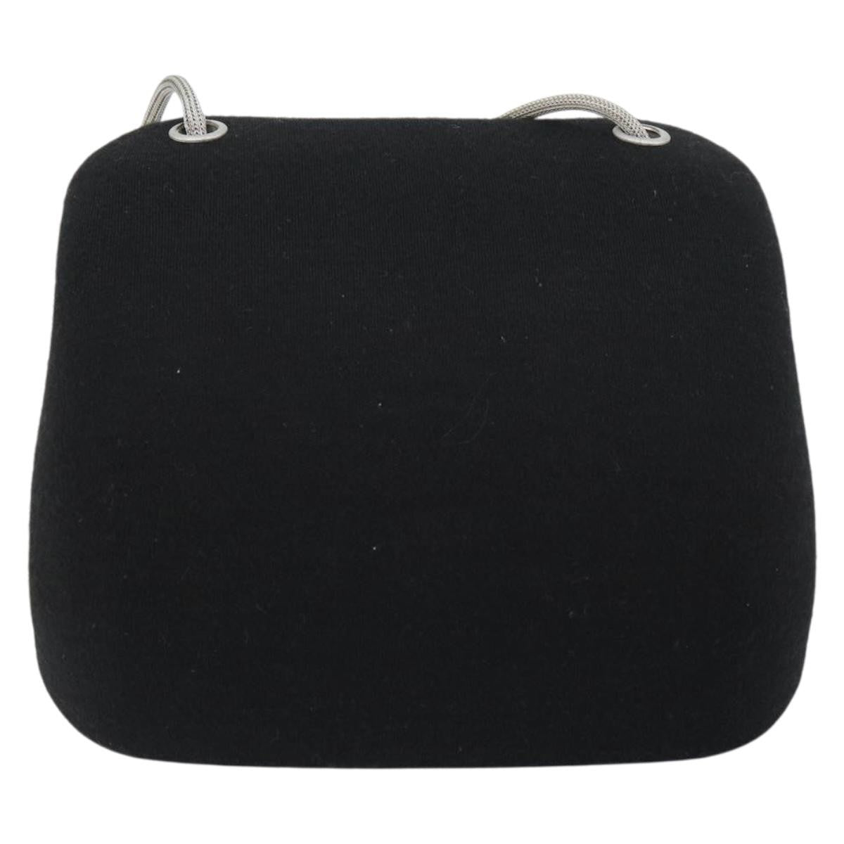 Chanel Millennium Shoulder Bag Jersey Black Cotton Shoulder Bag Bag (Authentic Pre-Loved)