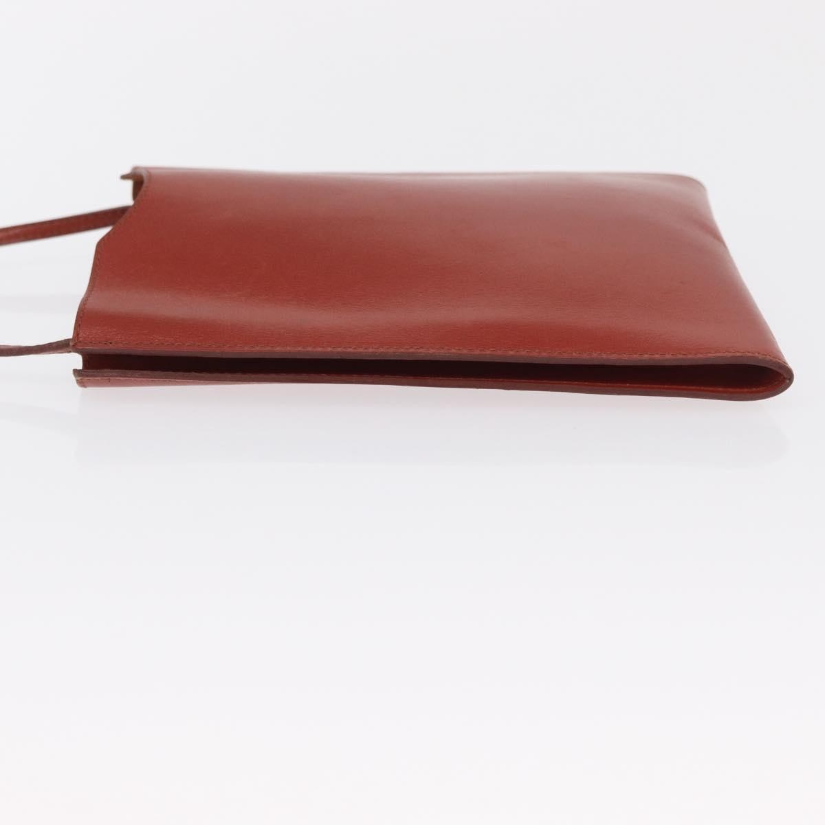 Hermes Onimaitou Handbag Leather Burgundy Leather Shoulder Bag Bag (Authentic Pre-Loved)