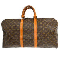 Louis Vuitton Louis Vuitton Keepall Bag Monogram Canvas Brown Canvas Travel Bag Bag (Pre-Loved)