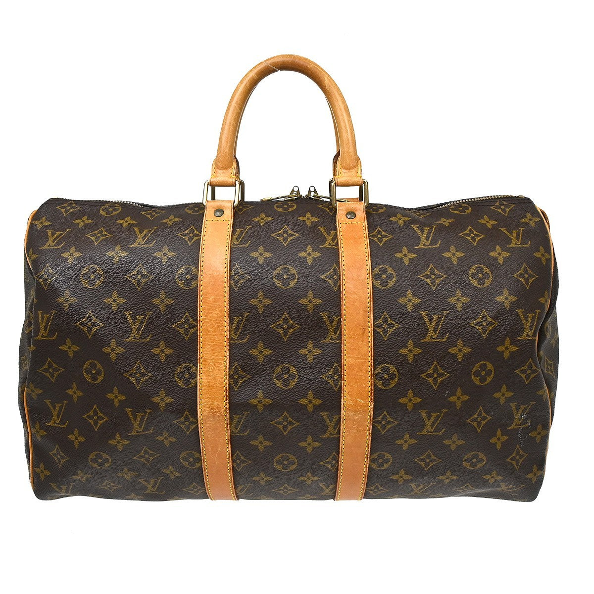 Louis Vuitton Louis Vuitton Keepall Bag Monogram Canvas Brown Canvas Travel Bag Bag (Pre-Loved)
