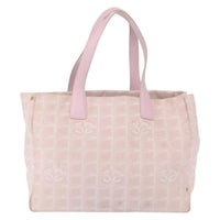 Chanel Chanel Travel Line Tote Nylon Pink Nylon Tote Bag Bag (Pre-Loved)