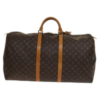 Louis Vuitton Keepall Bag Monogram Canvas Brown Canvas Travel Bag Bag (Authentic Pre-Loved)