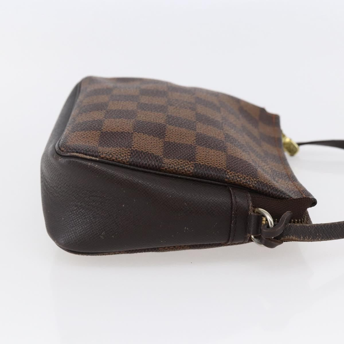 Louis Vuitton Trousse Make Up Bag Damier Canvas Brown Canvas Clutche & Pouche Bag (Authentic Pre-Loved)