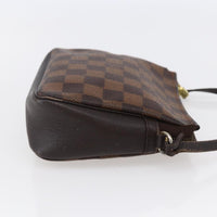 Louis Vuitton Trousse Make Up Bag Damier Canvas Brown Canvas Clutche & Pouche Bag (Authentic Pre-Loved)
