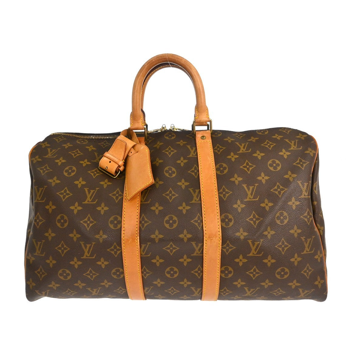 Louis Vuitton Keepall Bag Monogram Canvas Brown Canvas Travel Bag Bag (Pre-Loved)