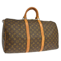 Louis Vuitton Louis Vuitton Keepall Bag Monogram Canvas Brown Canvas Travel Bag Bag (Authentic Pre-Loved)