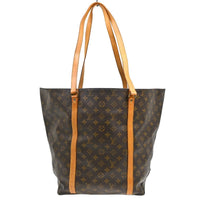 Louis Vuitton Louis Vuitton Shopping Sac Handbag Monogram Canvas Brown Canvas Tote Bag Bag (Authentic Pre-Loved)