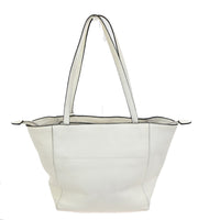 Prada Vintage Tote Leather White Leather Tote Bag Bag (Authentic Pre-Loved)