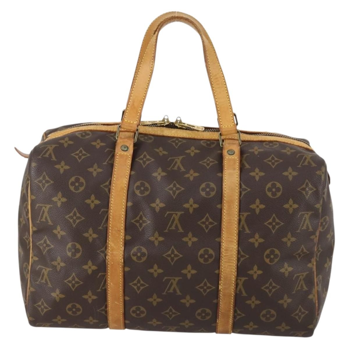 Louis Vuitton Sac Souple Handbag Monogram Canvas Brown Canvas Travel Bag Bag (Authentic Pre-Loved)