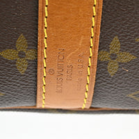 Louis Vuitton Keepall Bandouliere Bag Monogram Canvas Brown Canvas Travel Bag Bag (Pre-Loved)