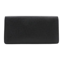 Louis Vuitton Brazza Long Bifold Wallet Taiga Leather Black Leather Wallets Accessory (Authentic Pre-Loved)