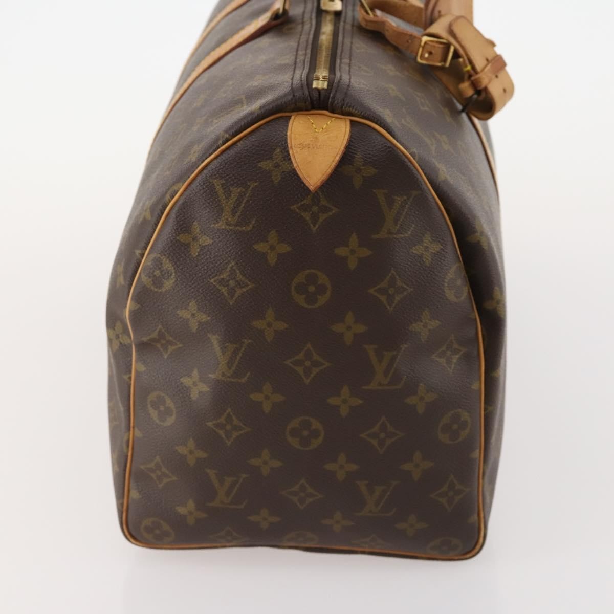 Louis Vuitton Keepall Bag Monogram Canvas Brown Canvas Travel Bag Bag (Pre-Loved)