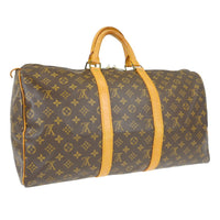 Louis Vuitton Louis Vuitton Keepall Bag Monogram Canvas Brown Canvas Travel Bag Bag (Pre-Loved)