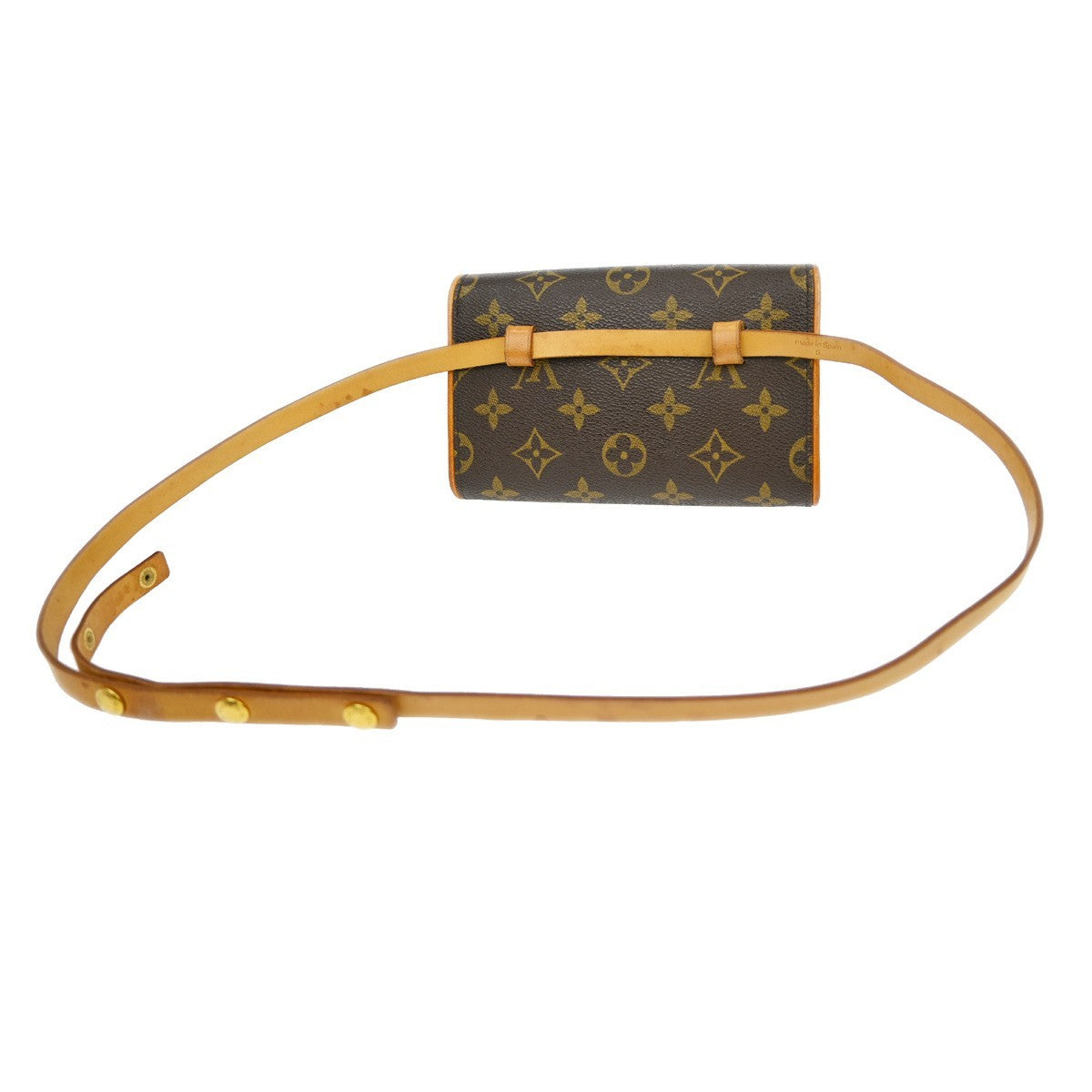 Louis Vuitton Louis Vuitton Florentine Waist Bag Monogram Canvas Brown Canvas Clutche & Pouche Bag (Pre-Loved)