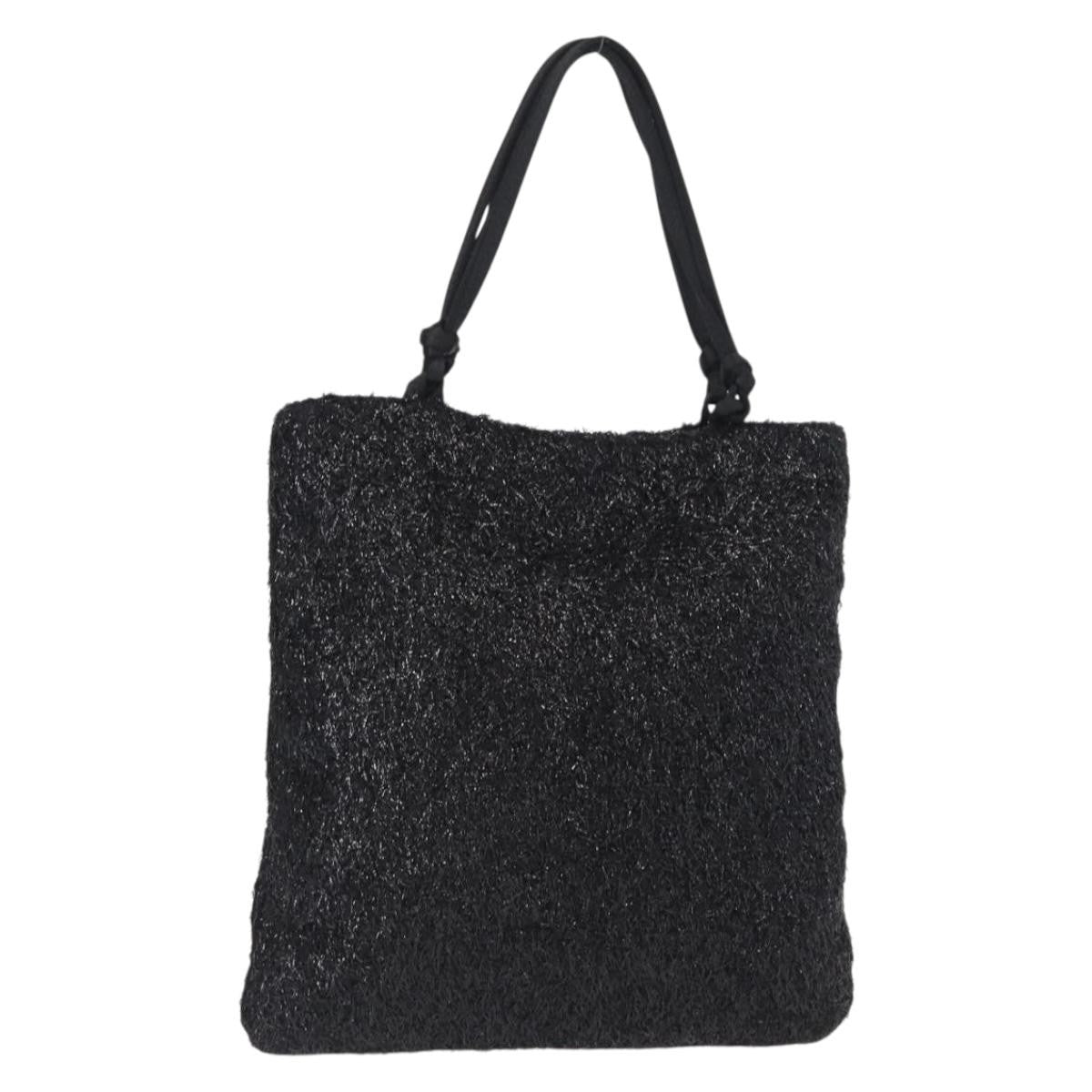 Prada Vintage Tote Nylon Black Nylon Tote Bag Bag (Authentic Pre-Loved)