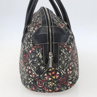 Chanel Optic Coco Bowler Bag Printed Coated Canvas With Caviar Black Pvc Travel Bag Bag (Authentic Pre-Loved)