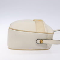 Salvatore Ferragamo Vala Shoulder Bag Leather Beige Leather Shoulder Bag Bag (Authentic Pre-Loved)