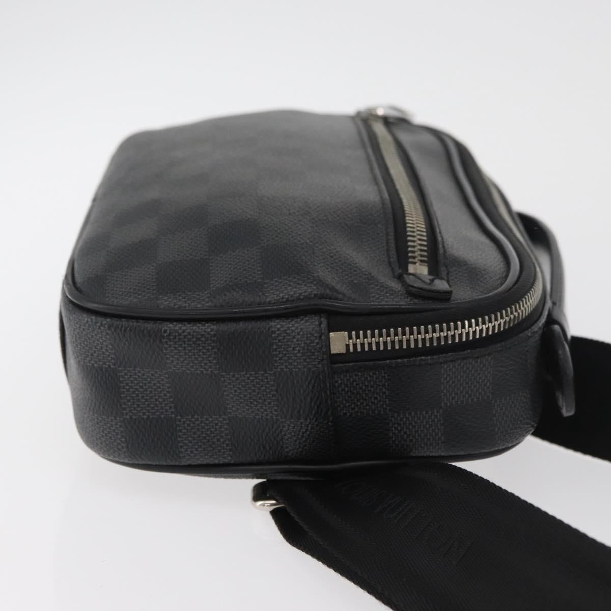 Louis Vuitton Ambler Waist Bag Damier Graphite Gray Canvas Shoulder Bag Bag (Authentic Pre-Loved)