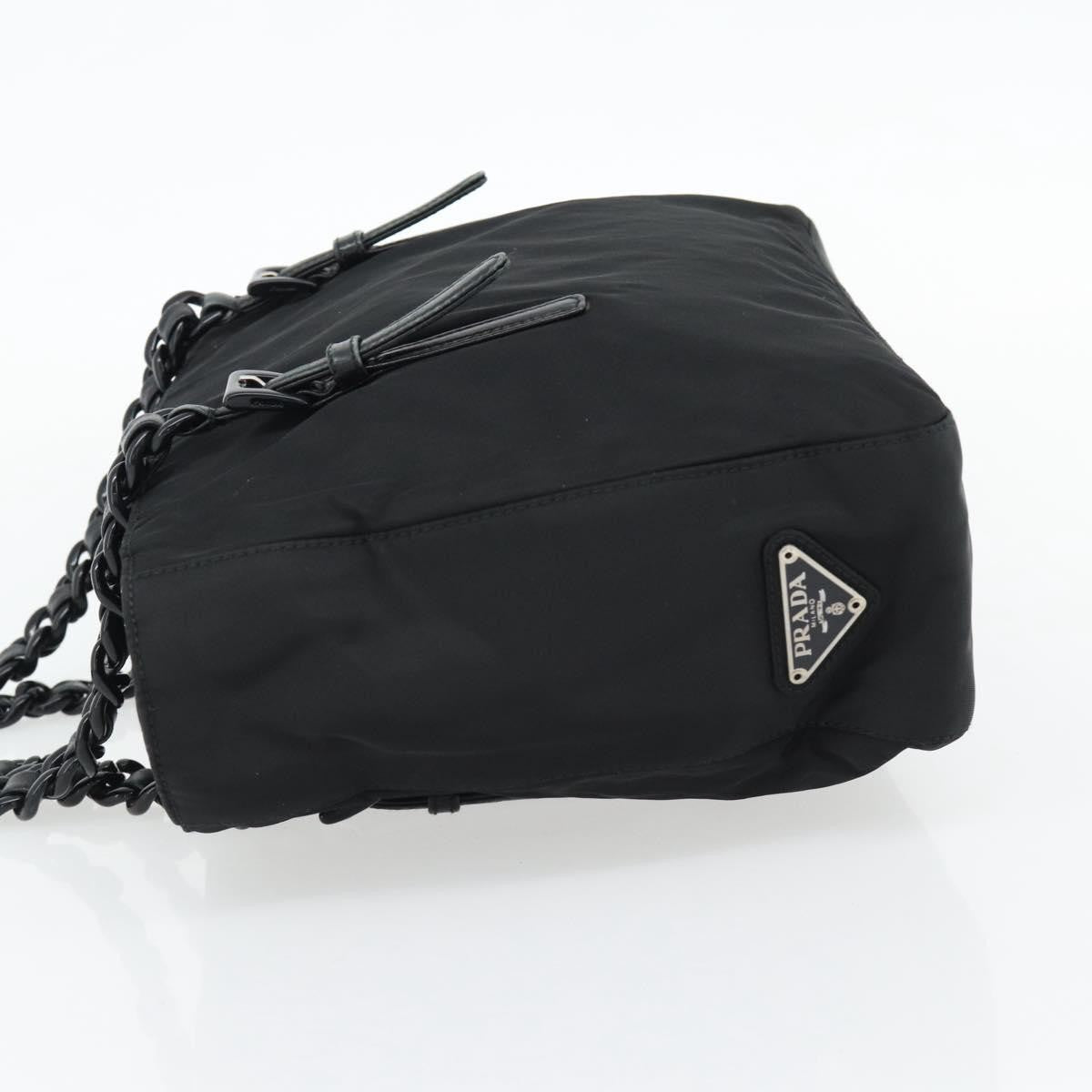 Prada Shoulder Bag Nylon Black Black Nylon Shoulder Bag Bag (Authentic Pre-Loved)