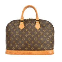 Louis Vuitton Alma Handbag Monogram Canvas Brown Canvas Handbag (Pre-Loved)