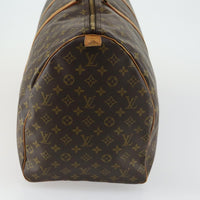 Louis Vuitton Keepall Bag Monogram Canvas Brown Canvas Travel Bag Bag (Authentic Pre-Loved)