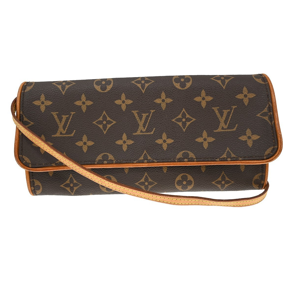 Louis Vuitton Louis Vuitton Twin Handbag Monogram Canvas Brown Canvas Clutche & Pouche Bag (Pre-Loved)