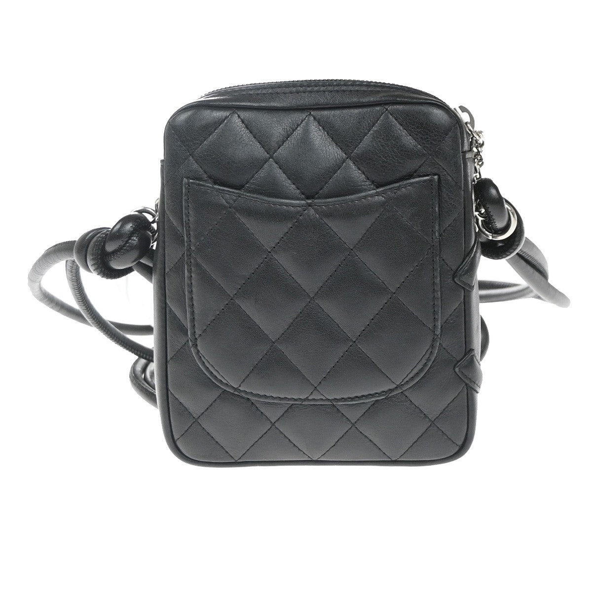 Chanel Cambon Pochette Quilted Leather Black Leather Shoulder Bag Bag (Authentic Pre-Loved)