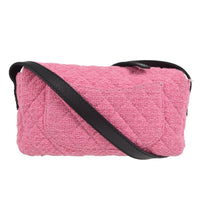 Chanel Chanel Easy Reissue Messenger Flap Bag Quilted Tweed Pink Tweed Shoulder Bag Bag (Pre-Loved)