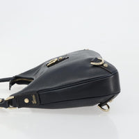 Gucci Gucci Abbey D-Ring Hobo Leather Navy Leather Handbag (Authentic Pre-Loved)
