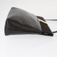 Salvatore Ferragamo Vala Shoulder Bag Leather Brown Leather Shoulder Bag Bag (Authentic Pre-Loved)
