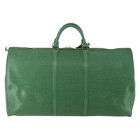 Louis Vuitton Louis Vuitton Keepall Bag Epi Leather Green Leather Travel Bag Bag (Pre-Loved)