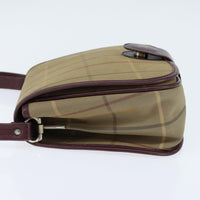Burberry Nova Check Shoulder Bag Canvas Beige Canvas Shoulder Bag Bag (Authentic Pre-Loved)