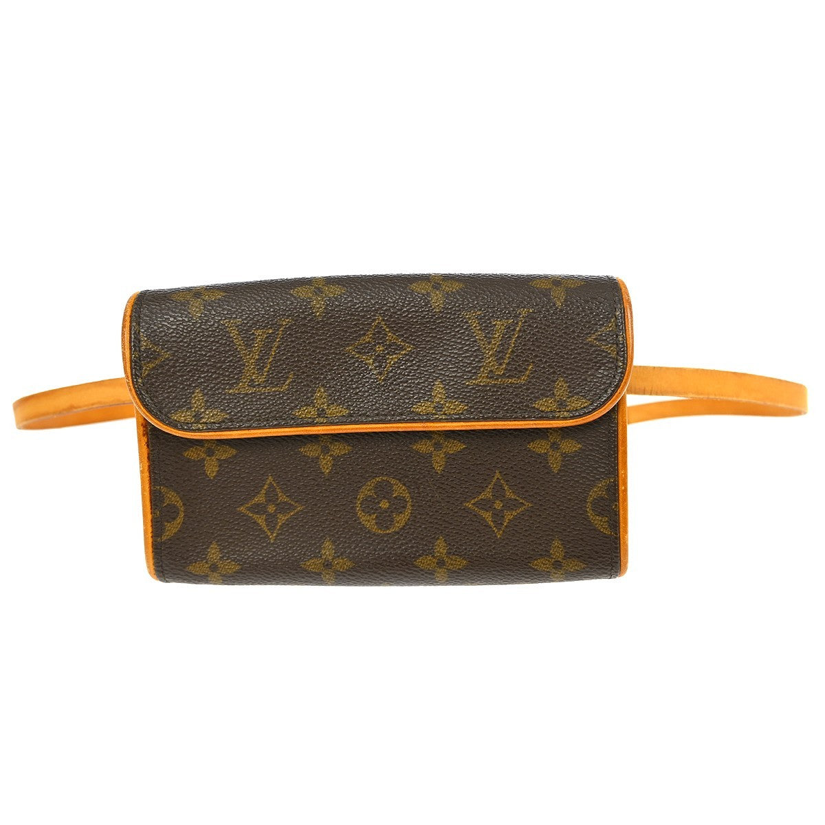 Louis Vuitton Florentine Waist Bag Monogram Canvas Brown Canvas Clutche & Pouche Bag (Authentic Pre-Loved)