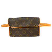 Louis Vuitton Florentine Waist Bag Monogram Canvas Brown Canvas Clutche & Pouche Bag (Authentic Pre-Loved)